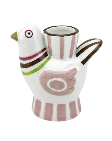 Soliflore oiseau en faïence – Vase décoratif bohème chic Slow Life