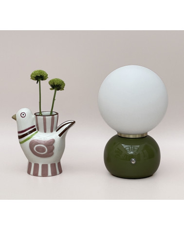 Soliflore oiseau en faïence – Vase décoratif bohème chic Slow Life