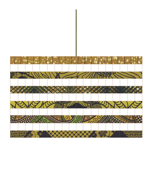 Suspension décorative wax moutarde bohème chic
