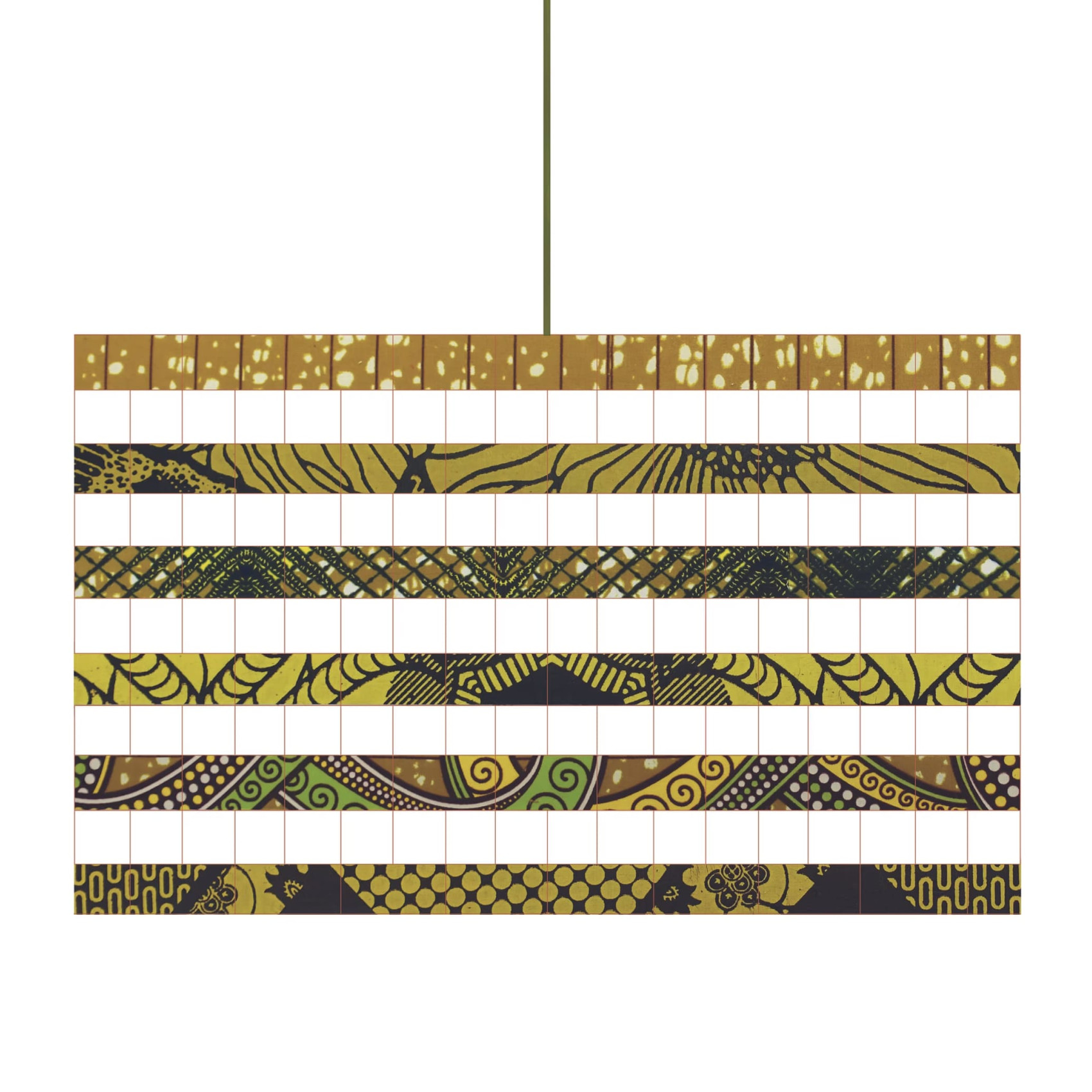 Suspension décorative wax moutarde bohème chic