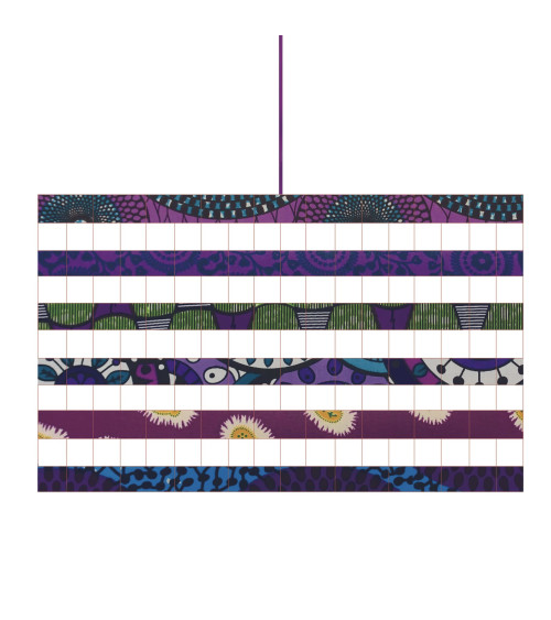 Abat-jour design violet fait main