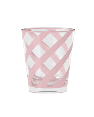 Verre gobelet acrylique coloré 440 ml design graphique