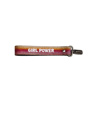 Porte-clés sangle Girl Power idée cadeau femme