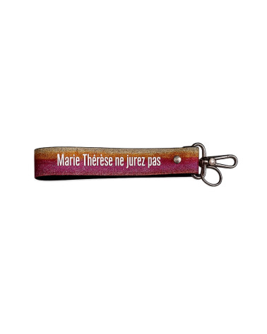Porte-clés sangle personnalisé fabriqué en France – cadeau original et tendance