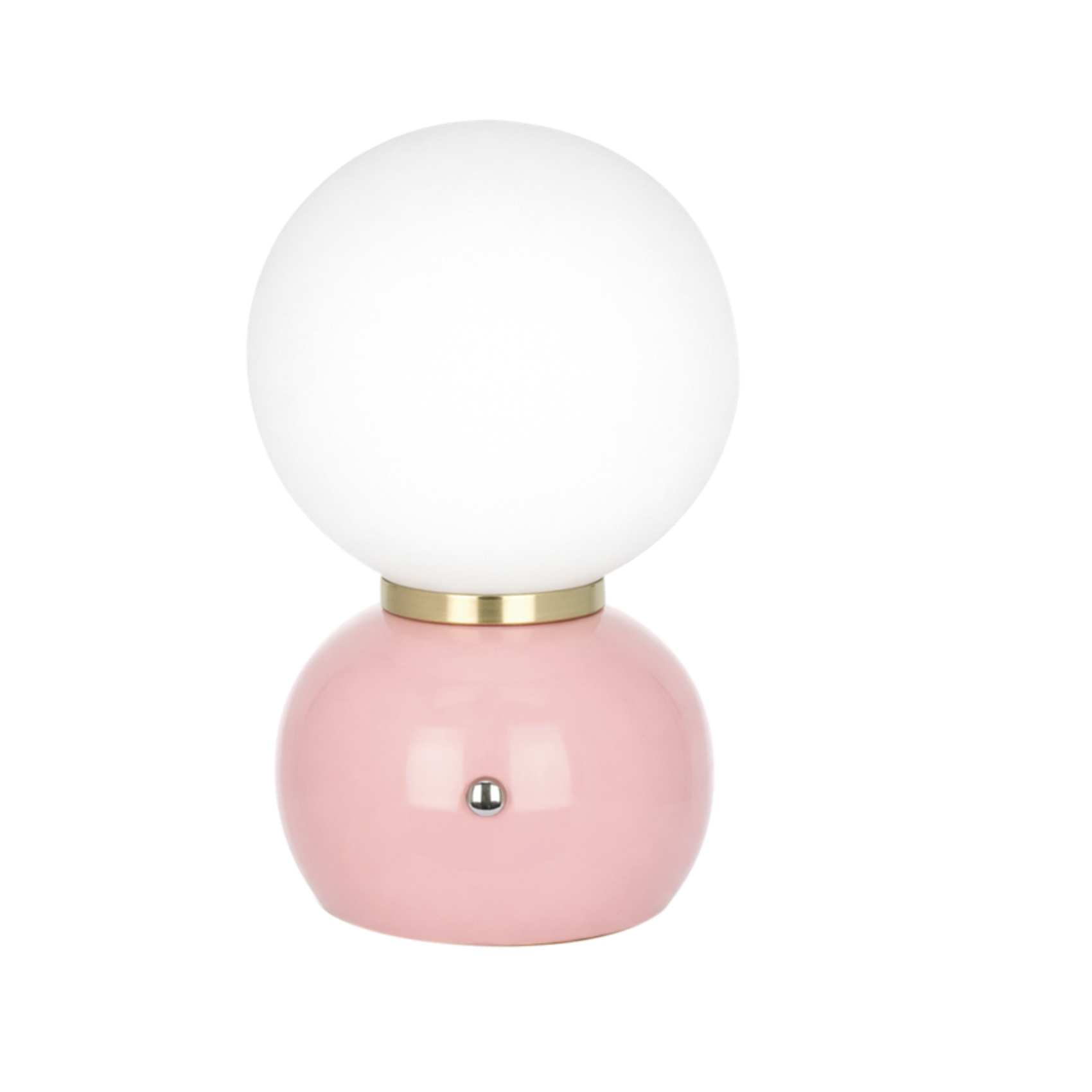 Lampe sans fil rechargeable rose design boule pour chambre ou salon