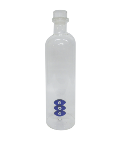 Bouteille décorative en verre avec œil protecteur bleu