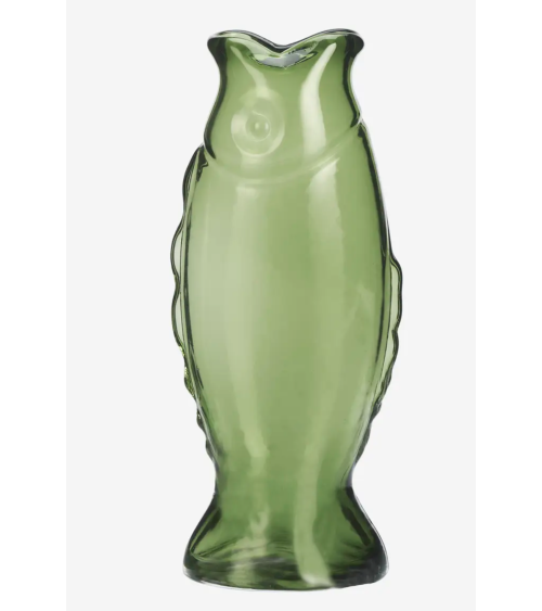 Vase poisson en verre vert décoratif HOMEDÉCO by Béa