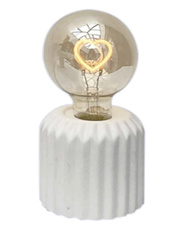 Mini lampe décorative LED cœur – blanche