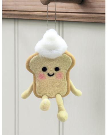 Pain de mie gourmand à suspendre – Décoration de Noël