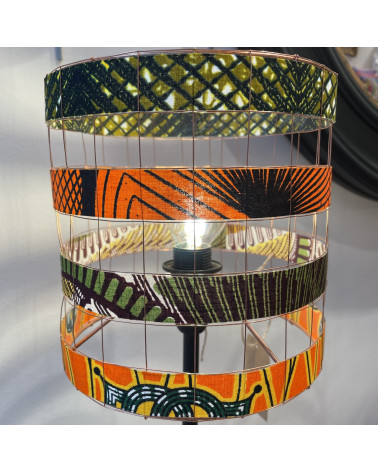 Abat-jour en wax - Kaki Orange